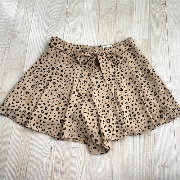 Sunday Best High Waist Cheetah Print Shorts Size 0 - Picture 1 of 8